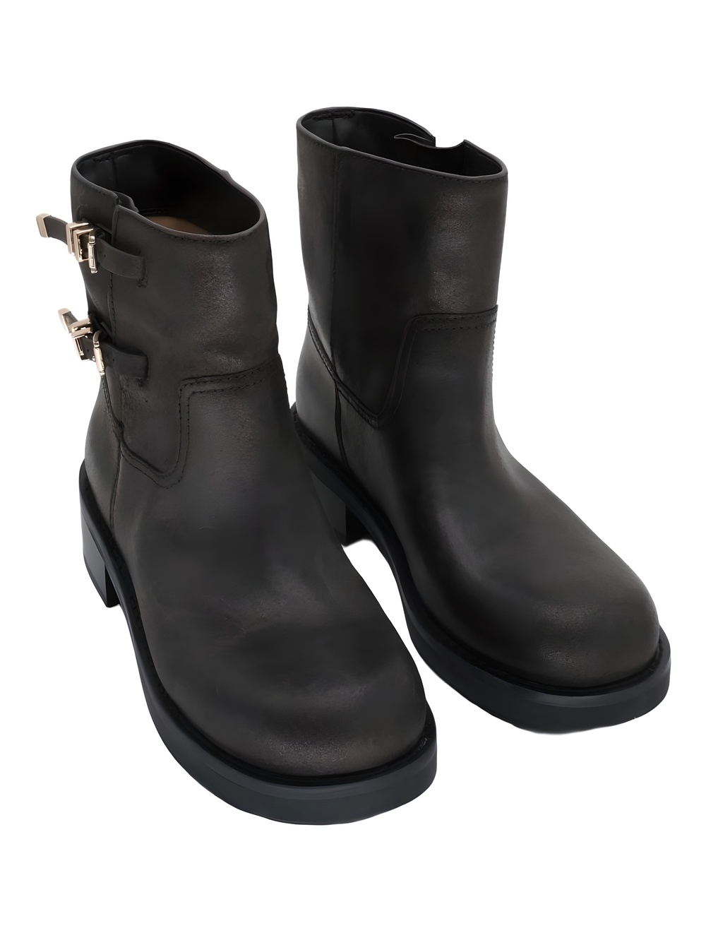 Michael Kors Womens Darrington Chocolate Leather Ankle Boots Size 6M